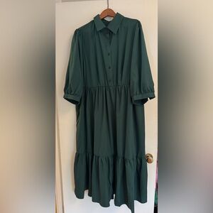 SHEIN Forest Green Maxi Dress